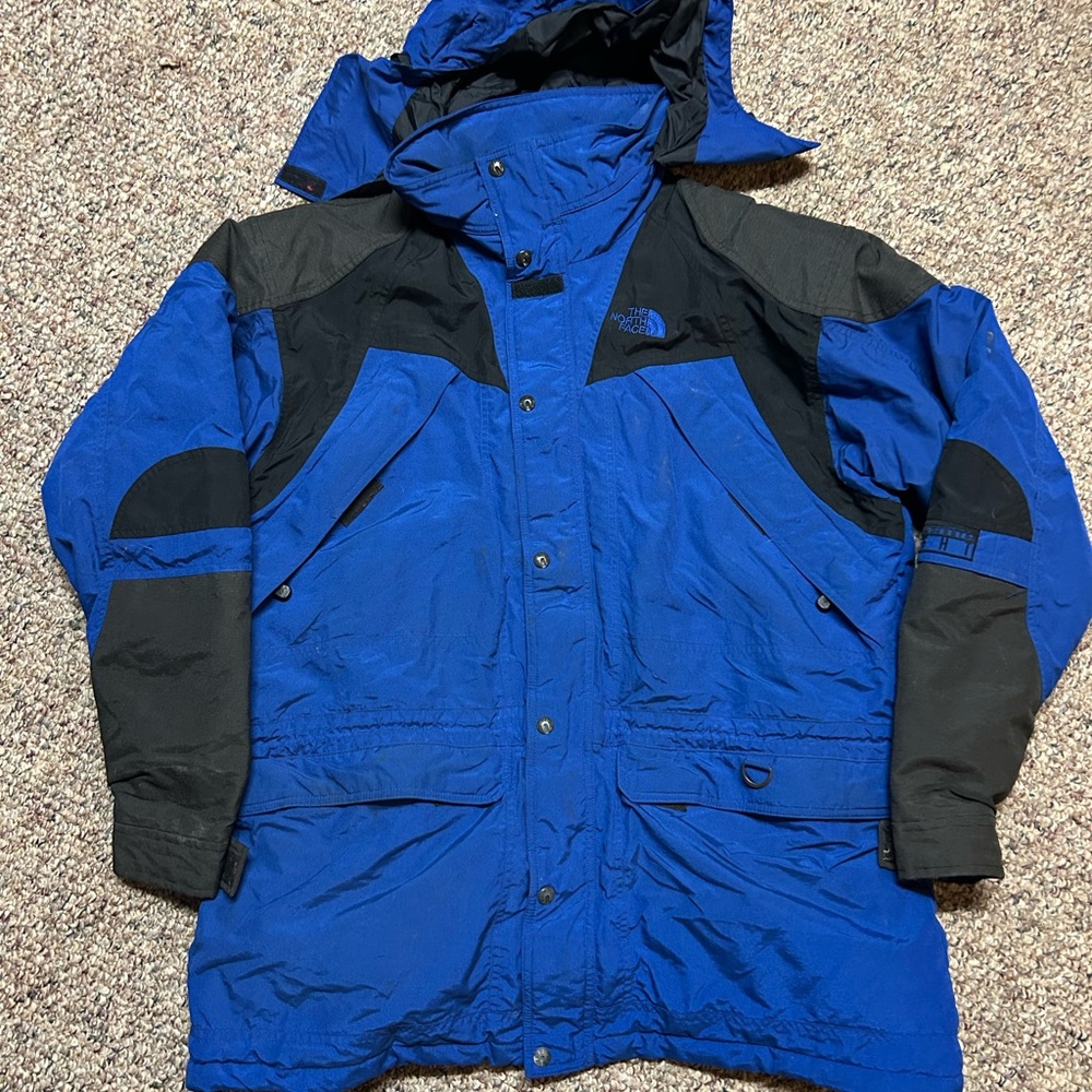 The North Face Men's Dual-Tone Blue and Black Ski Jacket